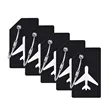 Custom Untethered Luggage Silicone Baggage Tags In Stock | https://www.bestnamebadges.com