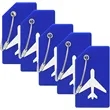 Custom Untethered Luggage Silicone Baggage Tags In Stock | https://www.bestnamebadges.com