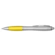 Click Satin Gray Finish Plastic Ballpoint Pen | https://www.bestnamebadges.com