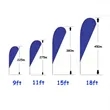 Custom 11ft Full Color Adversting Beach Flag Kit | https://www.bestnamebadges.com