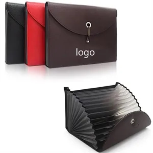 Expandable Portable Accordion File Folder for Document Organ