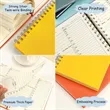A5 Beautiful Portable Coil Spiral English Calendar Notebook | https://www.bestnamebadges.com