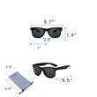 UV Protection Stylish Solid Color Sunglasses With Burlap | https://www.bestnamebadges.com