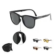 UV Protection Portable Foldable Retro Sunglasses | https://www.bestnamebadges.com