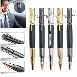 Gun Pen Brass Bullet Pen | https://www.bestnamebadges.com