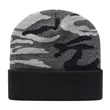 Urban Camouflage Knit Cap with Solid Color Cuff | https://www.bestnamebadges.com