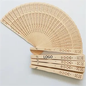 Wooden Handheld Fans Ornaments