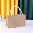 Customizable Size Travel Jute Tote Bags | https://www.bestnamebadges.com