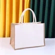 Customizable Size Travel Jute Tote Bags | https://www.bestnamebadges.com