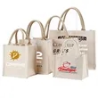 Customizable Size Full Color Imprint Canvas Tote Bags | https://www.bestnamebadges.com
