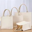 Customizable Size Full Color Imprint Canvas Tote Bags | https://www.bestnamebadges.com