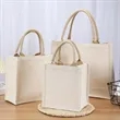 Customizable Size Full Color Imprint Canvas Tote Bags | https://www.bestnamebadges.com