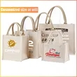 Customizable Size Full Color Imprint Canvas Tote Bags | https://www.bestnamebadges.com