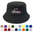 Custom Cotton Unisex Beach Bucket Hats | https://www.bestnamebadges.com