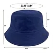 Custom Cotton Unisex Beach Bucket Hats | https://www.bestnamebadges.com