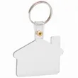 Flexible House Shaped Soft Tag Keychains | https://www.bestnamebadges.com