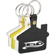Flexible House Shaped Soft Tag Keychains | https://www.bestnamebadges.com