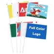 Custom Sublimation Handheld Flag | https://www.bestnamebadges.com