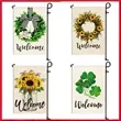 12" x 18" Custom Single Reverse Garden Banner Flag | https://www.bestnamebadges.com