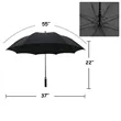 Custom 55'' Automatic Golf Umbrella | https://www.bestnamebadges.com