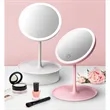 Rechargeable LED Makeup Mirror With 3 Colors Lighting | https://www.bestnamebadges.com