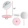 Rechargeable LED Makeup Mirror With 3 Colors Lighting | https://www.bestnamebadges.com