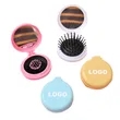 Portable Folding Hair Comb With Mirror | https://www.bestnamebadges.com