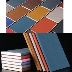 A5 Lined Premium Hardcover Notebook With Leather