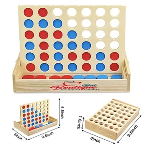 Custm Giant Classic Connect 4 Wooden Board Game | https://www.bestnamebadges.com