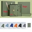 5 In 1 A5 Lined Premium Leather Hardcover Notebook Gift Set | https://www.bestnamebadges.com
