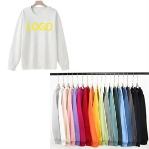 Round Crew Neck Long Sleeve Loose Breathable Sweatshirt