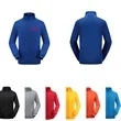 Two Pockets Long Sleeve Loose Hoopless Zipper Sweatshirt | https://www.bestnamebadges.com