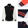 Two Pockets Loose Casual Baseball Jacket Sweatshirt Coat | https://www.bestnamebadges.com