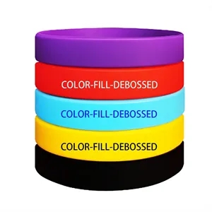 Stretchable Custom Color Patterned Silicone Bracelet