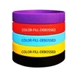 Stretchable Custom Color Patterned Silicone Bracelet | https://www.bestnamebadges.com