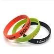 Stretchable Custom Color Patterned Silicone Bracelet | https://www.bestnamebadges.com