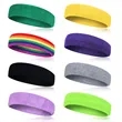 Breathable Gym Stretch Polyester Head Band For Sport | https://www.bestnamebadges.com