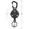Retractable Keychain Heavy Duty Badge Reels ID Holder | https://www.bestnamebadges.com