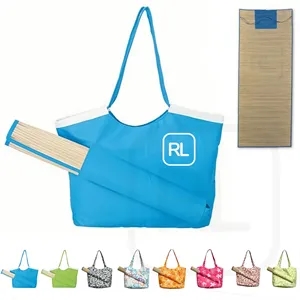 Beach Tote & Straw Mat