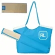 Beach Tote & Straw Mat | https://www.bestnamebadges.com