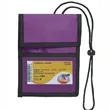Polyester Lanyard Protector Exhibition Passport Card Holder | https://www.bestnamebadges.com
