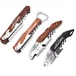 Customizable Mini Wine Bottle Openers With Rosewood Handle | https://www.bestnamebadges.com