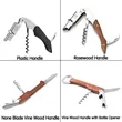 Customizable Mini Wine Bottle Openers With Rosewood Handle | https://www.bestnamebadges.com
