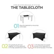 Spandex Table Cover 6 FT | https://www.bestnamebadges.com