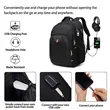 Lightweight Business Laptop Backpack with USB Charging Port | https://www.bestnamebadges.com
