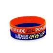 Color Filled Silicone Wristbands | https://www.bestnamebadges.com