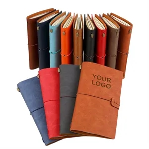 A6 Leather Pocket Journal Notebook