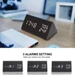Wooden Digital Alarm Clock with LED Time Display | https://www.bestnamebadges.com