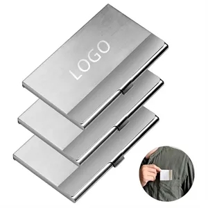 Stainless Steel Business Card Holder Pocket Purse Name Case