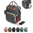 Diaper Bag Backpack with USB Charging Port | https://www.bestnamebadges.com